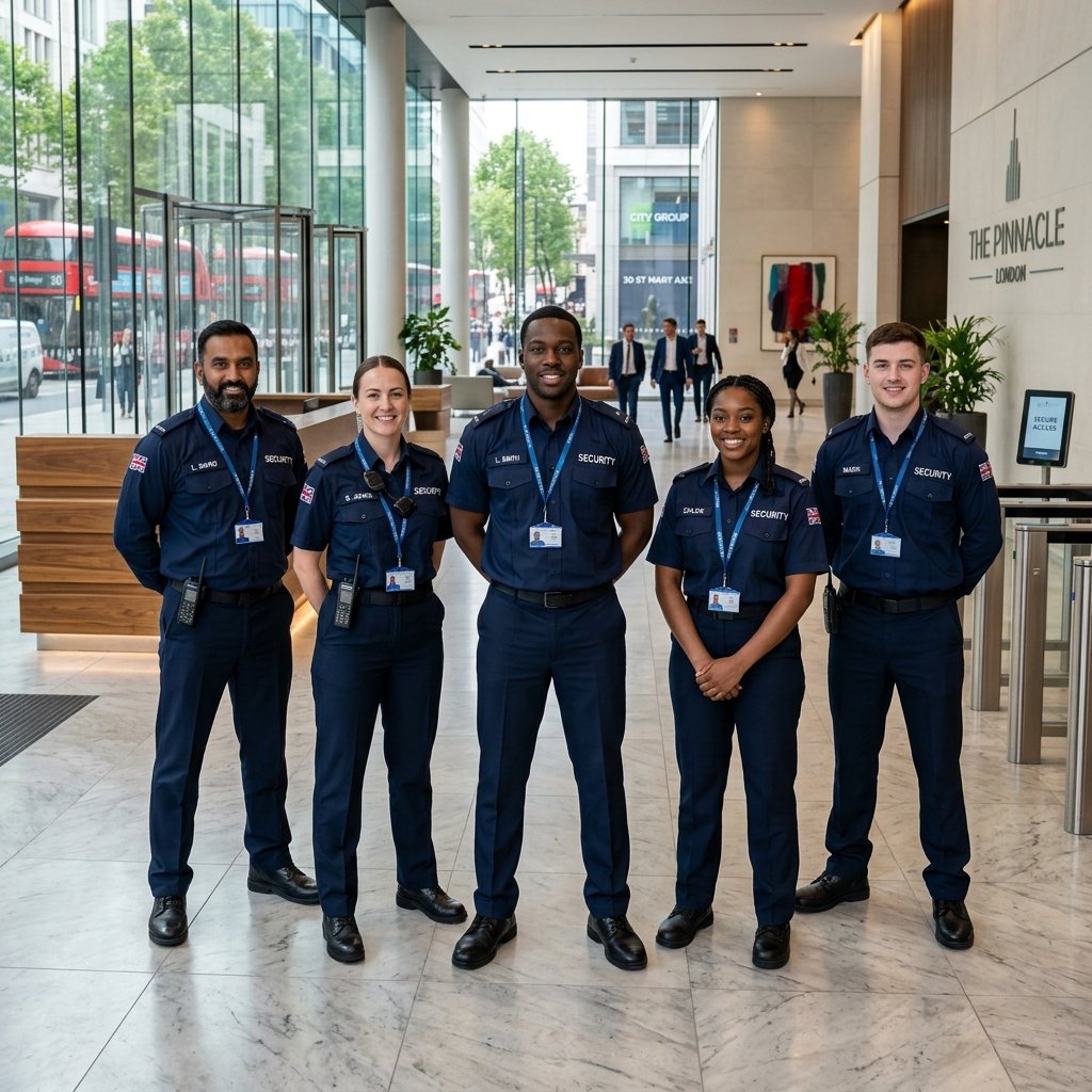 Care Force Security Professional Team in lobby